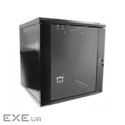 Шафа настінна Hypernet 12U 19" 600x600 ProLine (PL-WMNC66-12U-BLACK)
