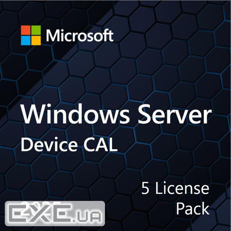 ПЗ для сервера Microsoft Windows Server 2025 CAL 5 Device англ, ОЕМ без носія (EP2-25243)