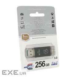 Флеш-накопичувач T&G 009 Star B, USB 3.0+Type-C, 256GB, Metal, B (T& (T& (T&G 009 Star B3 / 256)