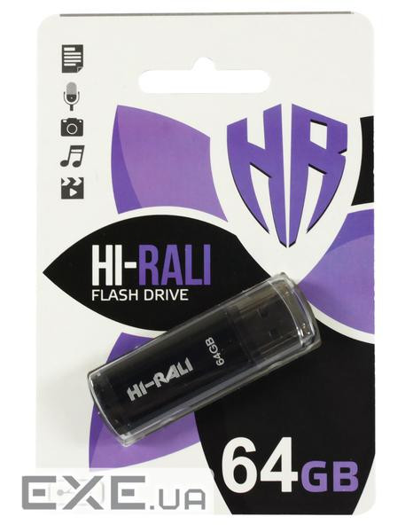 Флеш-накопичувач Hi-Rali USB 64GB Stark Series Black (HI-64GBSTBK)