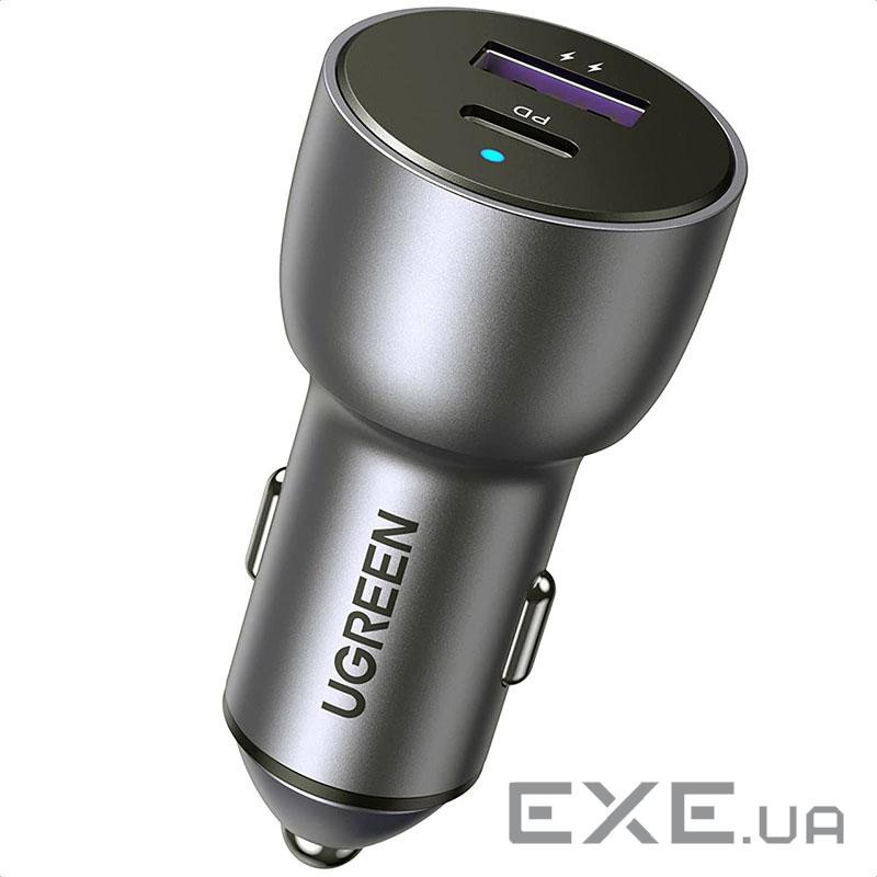 Зарядний пристрій Ugreen 1xUSB-C + 1xUSB QC3.0 60W CD213 gray (60980)