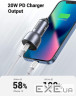 Зарядний пристрій Ugreen 1xUSB-C + 1xUSB QC3.0 60W CD213 gray (60980)