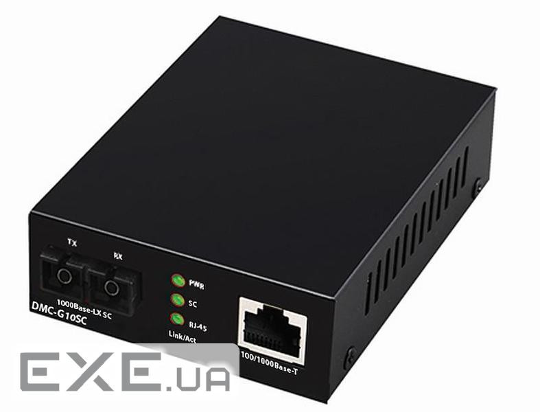 Медiаконвертер D-Link DMC-G10SC 1xGE, 1x1000BaseLX, SM 10км , SC