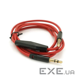 Кабель AUX з мікрофоном Audio DC3.5 тато-тато 1.0м, CCA Stereo Jack, (круглий) Re (ZDL-AUXcM / 1.0m) ) Re (ZDL-AUXcM / 1