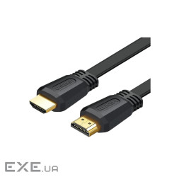 Кабель UGREEN ED015 Flat Cable HDMI v2.0 2м Black (70159) (UGR-70159)