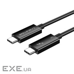 Кабель CableTime Thunderbolt 3, Type-C - Type-C, 40Gbps, 100W, 20V/ 5A, 5K/ 60HZ, 0.5 м ( (CA915392)