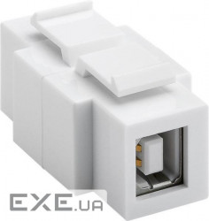 Перехідник обладнання USB2.0 A-B F/F,Keystone Module,білий (75.07.9930-25)