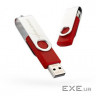 USB флеш накопичувач eXceleram 8GB P1 Series Silver / Red USB 2.0 (EXP1U2SIRE08)