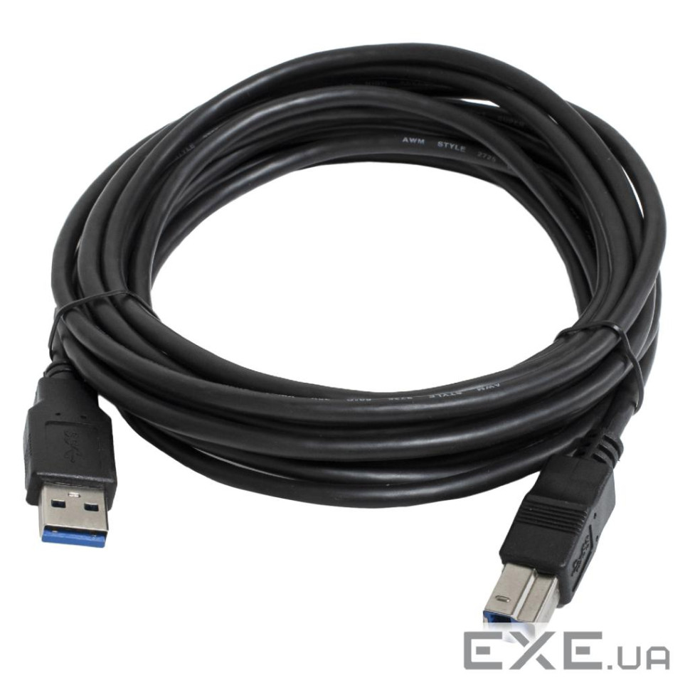 Кабель для принтера USB 3.0 AM/BM 4.5m black Patron (CAB-PN-AMBM-USB3-45)