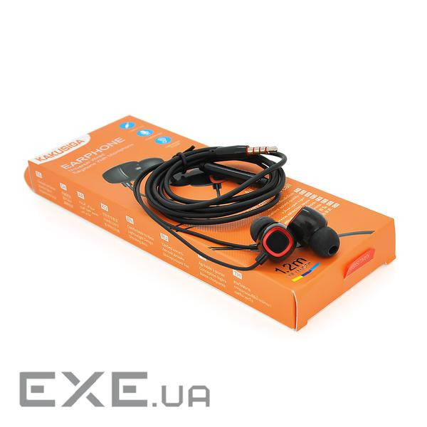 Навушники провідні iKAKU KSC-706 XIANGLING з мікрофоном, Black, Bох (KSC-706-B)