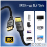 Кабель DisplayPort (M) - DisplayPort (M), 3 м, Black, ColorWay, V1.4, 8K / 60 Гц (CW-CBDP094-BK)