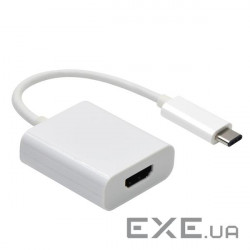 Перехідник моніторний USB Type-C-HDMI M/F,(USB3.0) 0.1m 1920x1080@60Hz,білий (25.02.5134-1) (25.02.5134-1)