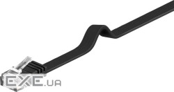 Патч-корд неекранований RJ45 UTP6 7.0m, patch Flat OD 1.5x6.0mm Cu,чорний (75.09.5388-10)