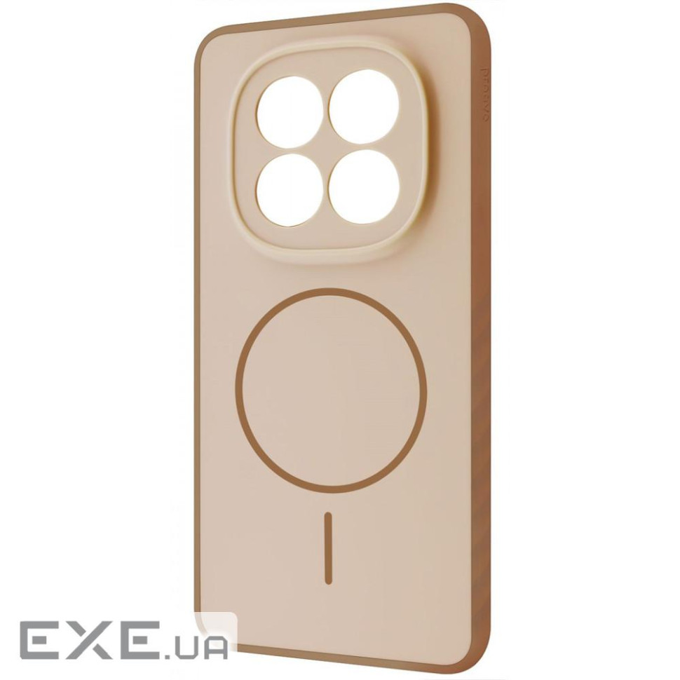 Чехол Proove Softline Case with Magnetic Ring Xiaomi Redmi Note 15 Pro 4G beige (PCLCXRP15481)