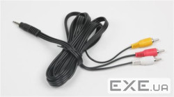 Кабель мультимедійний 3.5mm M to 3xRCA M 2.0m (4pin) AV Cablexpert (CCA-4P2R-2M)