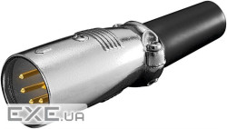 Штекер FreeEnd-XLR 5p,/M штекер кабельний Gold,металік (75.01.1956-1) (75.01.1956-1)