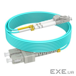 Патчкорд SC/UPC-LC/UPC MM (G50-OM3) 2м Duplex Slim,2.0мм (UPC-2SCLC(MM)D(LW)S)
