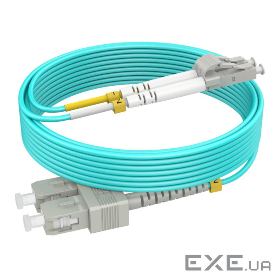 Патчкорд SC/UPC-LC/UPC MM (G50-OM3) 2м Duplex Slim,2.0мм (UPC-2SCLC(MM)D(LW)S)