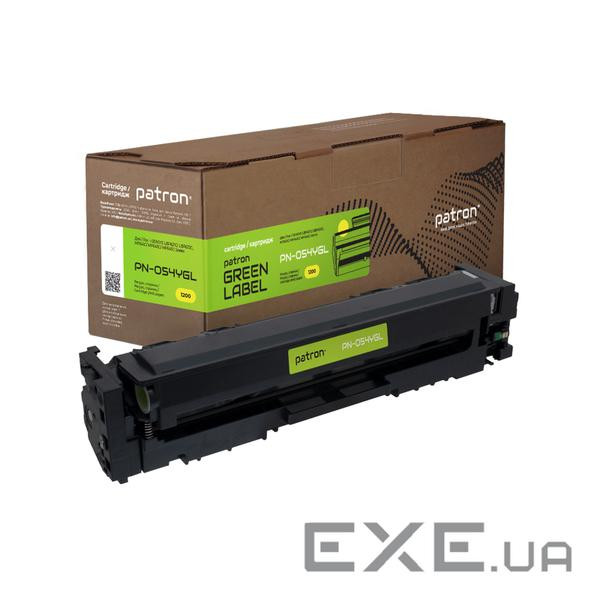 Картридж Patron Canon 054 Green Label, yellow (PN-054YGL)