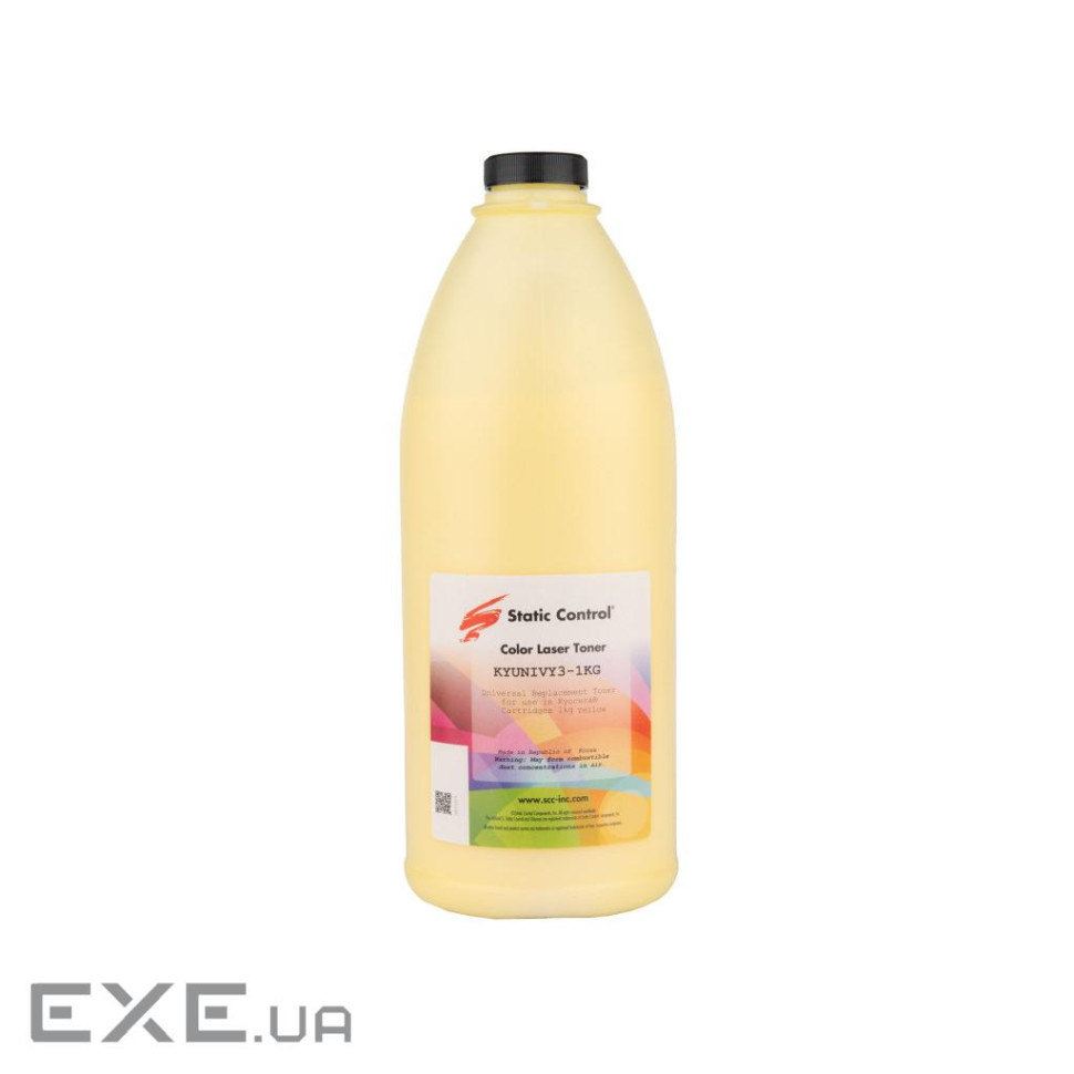 Тонер Kyocera Odyssey 3, 1кг yellow Static Control (KYUNIVY3-1KG)