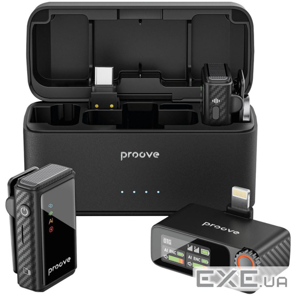 Беспроводной петличный микрофон Proove Forum Pro black (PFWM00000201)