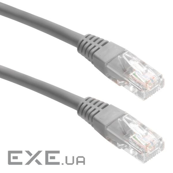 Патч-корд неекранований RJ45 UTP5e 7.0m,patch AWG26,сірий (25.02.5136-1) (25.02.5136-1)