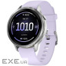 Смарт-часы Garmin Venu 4 41mm Silver Bezel with Periwinkle Silicone Band (010-03013-01), 1.2" (390x3