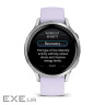 Смарт-часы Garmin Venu 4 41mm Silver Bezel with Periwinkle Silicone Band (010-03013-01), 1.2" (390x3