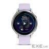 Смарт-часы Garmin Venu 4 41mm Silver Bezel with Periwinkle Silicone Band (010-03013-01), 1.2" (390x3