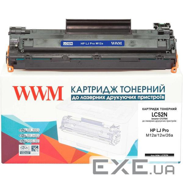 Картридж WWM для HP LJ Pro M12a/12w/26a аналог CF279A (LC52N)