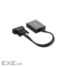 Перехідник DVI 24+1 M to VGA F active black Ugreen (40259)