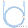 Кабель Baseus Foamed Silicone Fast Charging Type-C to Lightning 20W (1m) blue (E0426A02)