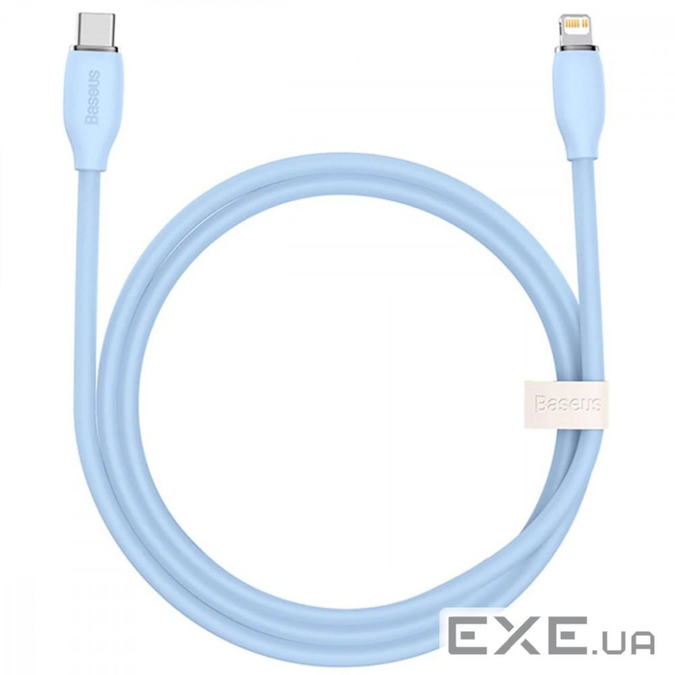Кабель Baseus Foamed Silicone Fast Charging Type-C to Lightning 20W (1m) blue (E0426A02)