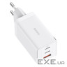 Зарядное устройство Baseus 65W GaN5 Pro 2C+U(CCGP120202 ) white (960194)