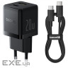 Wall Charger Baseus Palm Fast Charger Type-C+USB 20W (With Cable Type-C to Type-C (P10111608113-01)