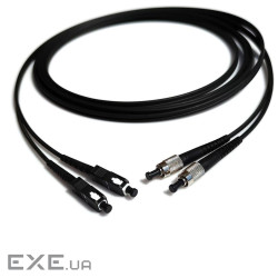 Патчкорд SC/UPC-FC/UPC MM (OM3) 0.5м Duplex чорний (UPC-0.5SCFC(MM)D(ON)BK)