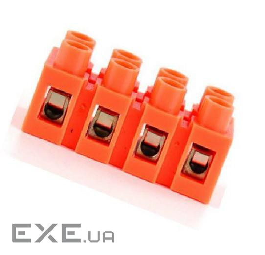 Клемний блок H2519-4P 36A / 660V, матеріал мідь, переріз дроту 0.5-6мм2 2