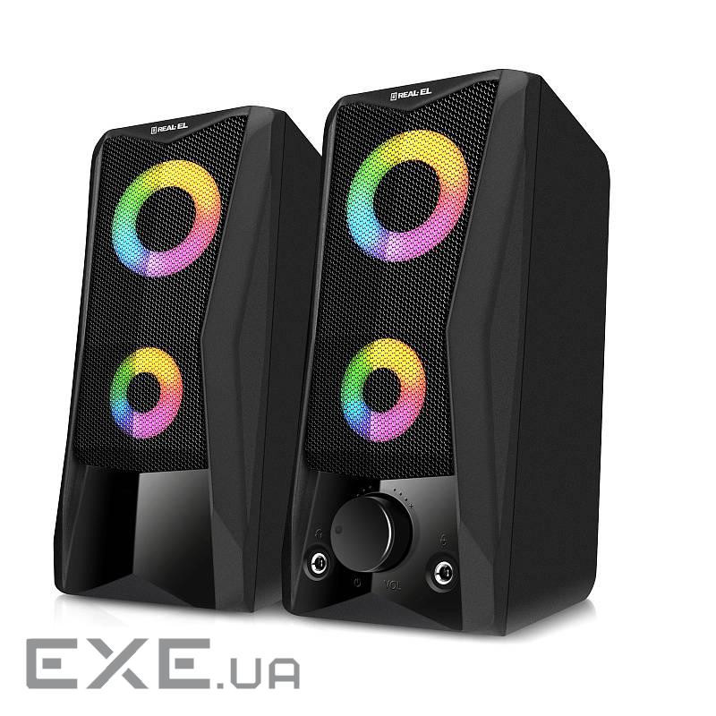 Акустична система REAL-EL S-107 USB Black (EL121100017)