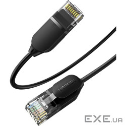 Патч-корд 1.5м, UTP cat 6 RJ-45 COPPER black Ugreen (U_70333)