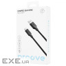 Кабель Proove Striped Silicone Type-C (1m) black (CCSS60001201 black)