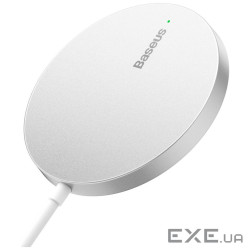 Зарядний пристрій Baseus Simple Mini3 Magnetic Wireless Charger 15W Silver (CCJJ040012)