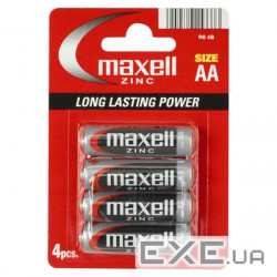 Батарейка MAXELL Long Lasting Power AA 4шт/уп (M-774405.04.EU) (4902580153373)