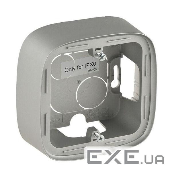 Коробка накладного монтажу 1 пост Valena ALLURE алюміній (755571)