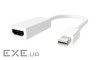 Адаптер VOLTRONIC Mini DisplayPort - HDMI 0.3м White (YT-C-MNDP(M)/HDMI(F)-B-W/08627)